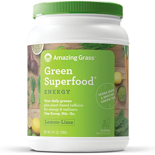 Amazing Grass Green Superfood Energy Lemon Lime, 100 Servings, 24.7 Ounces