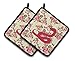 Produktbild Caroline 's Treasures Schlange Shabby Chic Gelb Rosen Paar Topflappen bb1124-rs-yw-pthd, 7.5hx7.5 W, multicolor
