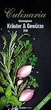 Culinaria 2018 - Kräuter und Gewürze - Küchenplaner (21 x 45) - mit Erläuterungen - Wandplaner by
