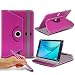 Produktbild N4U Online - Pink Tablette Luxury 360° Rotierend PU Leder Etui Feder Ständer Schutzhülle & Touchscreen Stylus Stift Für Asus Transformer Pad TF103 Tablette