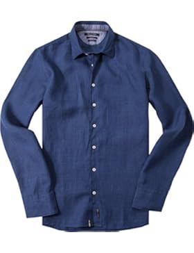Marc O'Polo Herren Hemd Oberhemd, Größe: L, Farbe: Blau