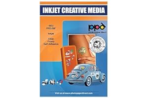 PHOTO PAPER DIRECT PPD A4 10 Fogli Di Carta Vinile Adesiva Semi-Trasparente Per Stampanti Inkjet - PPD-39F-10