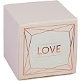 Boîte à Cartes De Mariage Geo Blush – Carton Qualité, Design Géométrique Rose Et Or, Pour Réception