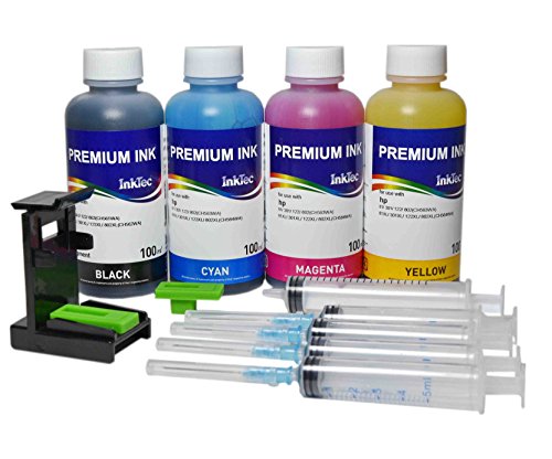 Juego de 4 X ML® Funda Negra, de Carga Cartuchos Original HP 21 / 22, 21 X L/22 X L Negro y Color para Impresora HP DeskJet 3940/D2360/plástico d1360/f375/F300/F370/3930/D2460/F4180 