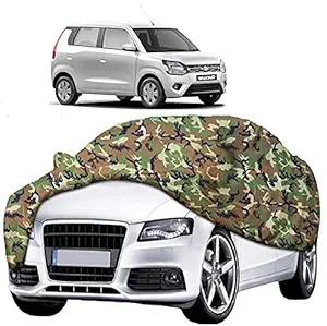 AutoPrime Maruti Suzuki WagonR WaterResistant Car Cover All Weather Windproof UV Protection Outdoor Indoor with Mirror Pocket (Multicolor)
