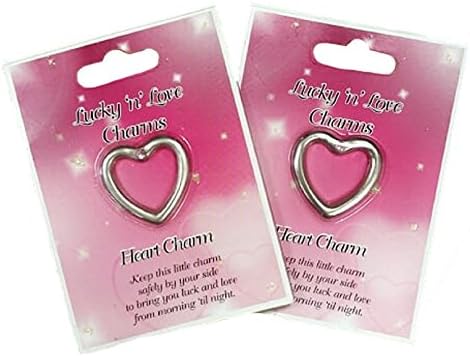 Salcox2 Heart Charms Mother & Daughter Purse Charm/Good Luck Best Friend Lucky Love