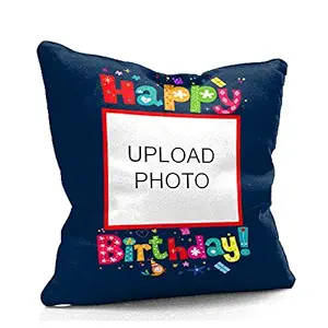 DREAMVIO Personalized Photo Cushion/Pillow (16x16 inches, Standard Size , Multicolour )
