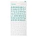 Produktbild American Crafts par-r-rty Me Hearty Thickers Alpha Aufkleber 14 cm x 27,9 cm, Blaugrün und weiß Spanplatten, andere, mehrfarbig