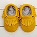 Oyedens Cute Baby Tassel Soft Sole Leather Shoes Infant Boy Girl Toddler Moccasin (12cm/4.72"(0~6 month), Yellow)