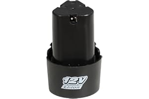 HSHDUTI 12V Battery for Power Tools 12V Li-ion Battery Pack for all Cordless Tool 12V Electric Rechargeable Battery for Hedge Trimmer/Cutter/Drill/Grass Trimmer/Chainsaw/Car Washer/Hammer Drill 1.5Ah A