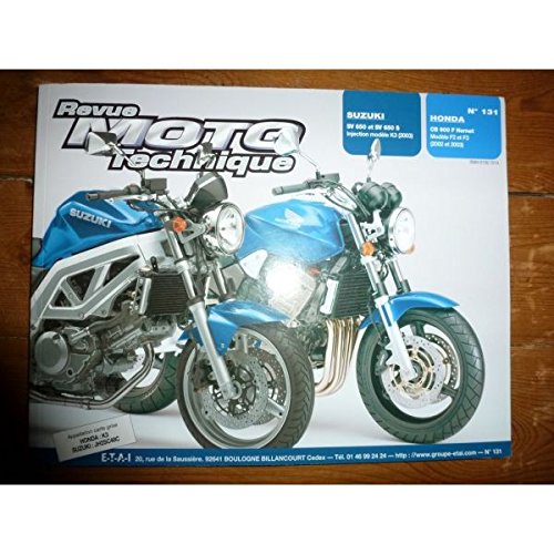 Book's Cover ofREVUE MOTO TECHNIQUE SUZUKI SV650 SC650 S Modèle K3 Injection de 2003 HONDA CB900F HORNET Modèles F2 et F3 de 2002 et 2003 RRMT01311  Réédition