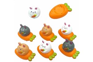 duoleey 16X Aufziehbare Hasen mit Karotte im Set Ostergeschenke Kinder Spielzeug Geschenke Gadgets Ostern Deko Ende Party