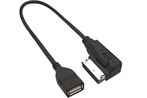 Adaptateur Interface Musique MP3 Câble, Interface de Musique USB Adaptateur de Câble AUX Audio USB AMI MDI MMI pour A3 S4 A5 S5 A6 S6 A7 Q5 Q7 R8 4F0051510G