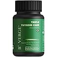 B'VERGE® Thyroid Supplement - Triple Thyroid Care | with Ashwagandha, Sea Kelp, Selenium, Zinc, Copper & Vitamin B1 | 7 Veg Capsules