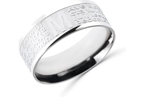 Anellissimo Anello Ave Maria Donna Uomo Acciaio 316L -