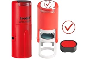 EJRUP 1 tampon encreur Trodat 4612, motif coche, pour pointage et corrections enseignants, 12x12 mm, tampon encreur, tampon personnalisé