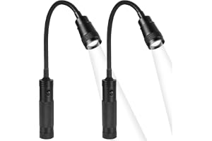 Magnetisk grilllampa, 1/2-pack grilllampa, teleskopisk och zoombar, grilllampor med 360° flexibel svanhals för utomhusgrillning, camping, picknick
