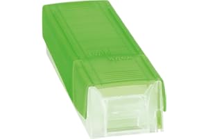 Brunnen Twinboxx Styrolux Index Card Box with Approx. 600 Cards A8 Pea Green