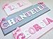 Childrens Name Plaque / Childrens name sign Personalised handmade wooden letters - Pastel mix (LETTERS 1-4)