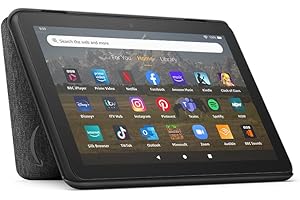 Amazon Fire HD 8 tablet cover | Only compatible with 12th-generation tablet (2022 release), Black