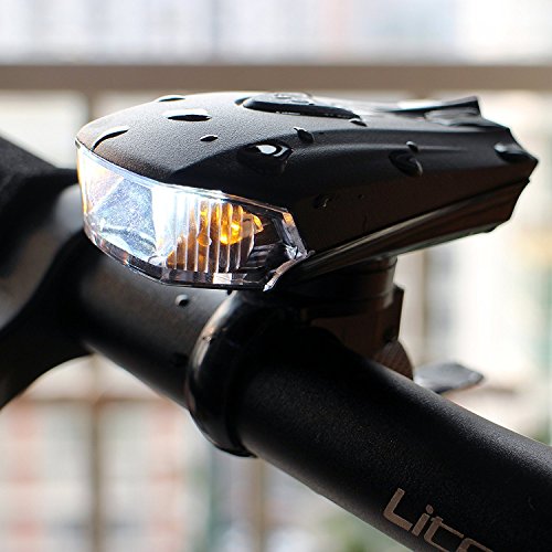 Jasonwell Superhelle, smarte, strapazierfähige Fahrradlampe aus Aluminiumlegierung, per USB aufladbar, LED-Fahrrad-Kopflampe, GRATIS per USB aufladbares RÜCKLICHT inklusive, 400 Lumen LED-Fahrradlicht - 8