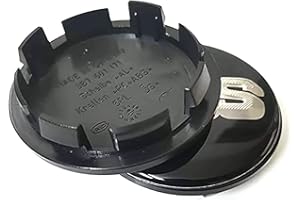 GÉNERIC 4 Stück Auto Radnabenkappen Radnabenabdeckung Nabendeckel, für BBS 56MM 60MM 65MM 68MM Nabendeckel Felgendeckel Schmücken Zubehör,65mm-Black-Silver-A