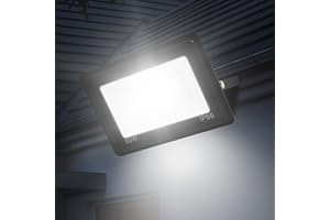 JEFEDANA Faretto LED da Esterno 50W Faro LED da Esterno 5000LM Faretto da esterno 6500K Bianco Freddo Faretti Led Esterno IP66 Impermeabile Super Luminosa Faro led per Giardino, Cortile, Garage, Corridoio