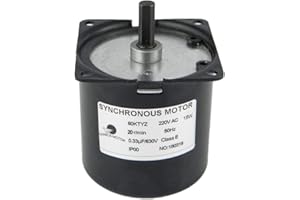 CHANCS 60KTYZ Motorreductor AC 220V 20RPM motorreductor Motor eléctrico de Baja Velocidad Micro Motor