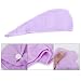 1Pcs Purple Hair Drying Microfiber Bath Towel Shower Head Cap Wrap Accessories