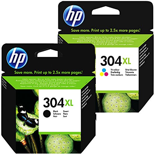 HP 304XL Set black + color XL N9K07AE N9K08AE für HP Deskjet 3720 3730