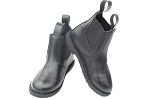 Rhinegold LITTLE ONES CHILDREN'S JODHPUR BOOTS – Lightweight Synthetic Leather-Look Baby Riding Boots with Elastic Panel & Easy-Clean Finish