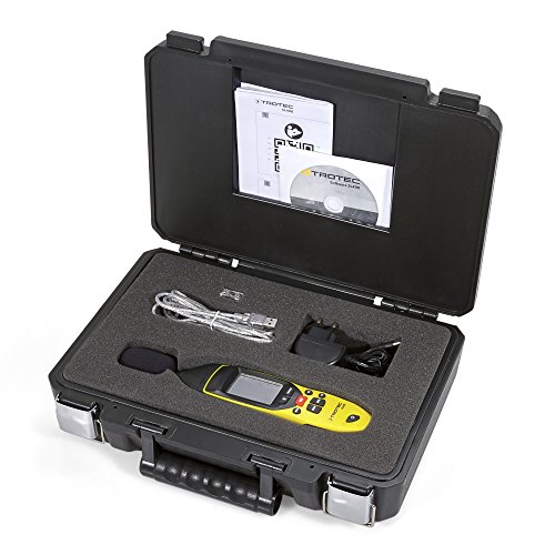 TROTEC Schallpegel-Messgerät SL400 mit Datenlogger-Funktion (bis zu 32.700 Messwerte) mit USB-Anschluss und 3,5 mm Klinkenbuchse / Inklusive Kalibrierzertifikat, Mini-Stativ und Transportkoffer - 5
