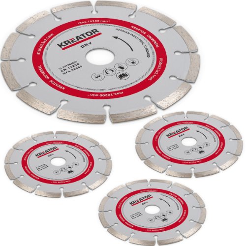 4 Stück Kreator Diamanttrennscheibe Ø 150 mm KRT082031