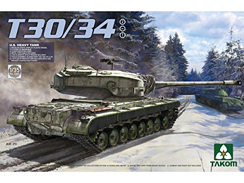 TAKOM Tak 2065 – Model Kit – 'U.S. Heavy Tank 30/34, 2 In 1
