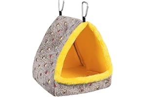 eexuujkl Large Winter Warm Bird Nest House Feathered Friends Cozy All Season Long Size Is Large And Suitable For Medium To Large, internal yellow