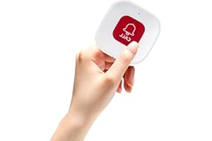 Chatthen Caregiver Pager SOS Call Button Nurse Call Alert, Restaurant Calling Pager, Wireless Remote Control 433Mhz/1527 Learning Code 70m Signal Range（Need to Be Paired with Receiver to Work）