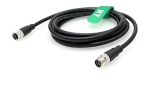 HangTon Cavo codificato M12 A femmina a 8 pin maschio a 8 pin per Cognex Sensor Camera Attuatore industriale Profibus Automation 5M