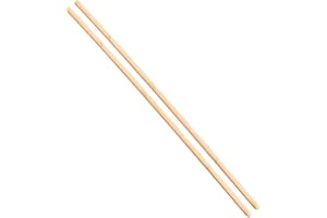 H&H HOMEDECOR LTD Wooden Broom Handle Stick Replacement Wood Handle Heavy Duty Durable Wood Broom 48 inces (120 cm) Long Mop Handle 1/8" (28/29mm) Diameter Broomstick Wooden Pole Only (Pack of 2)