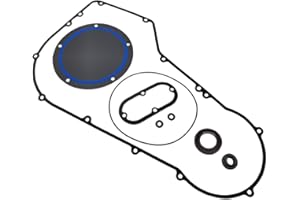 BIGLKNM Primary Cover Gasket Kit Compatible with Harley-Davidson Dyna & Softail Fat Boy Heritage Springer Night Train 1994-2005