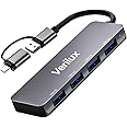 Verilux® USB Hub 3.0 for PC Type C Hub 4 in 1 High Speed 3.0 Multi USB Port for Laptop 5Gbs Transfer Speed USB Extender Multiple USB Connector for MacBook Air/Pro M1/M2, iPad Pro, Dell, Samsung Galaxy