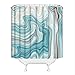 Produktbild jemdshen Bad Vorhang Wasserdicht Formfesten Blauen Stein Polyester Dusche Vorhang Trennwand Badezimmer 180 x 180cm