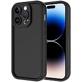 Spia Apple iPhone 14 Pro Max ile Uyumlu Kılıf Siyah Kamera Korumalı Tage Kapak (Apple iPhone 14 Pro Max ile Uyumlu, Siyah)