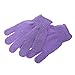 1 Pair Shower Exfoliating Wash Skin Spa Bath Gloves Massage Clean Hygiene Gloves - Purple