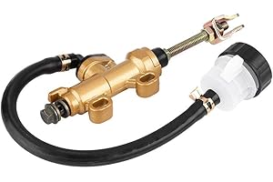 HAOFY Universal Rear Foot Brake Master Cylinder Pump with Reservoir for Motorcycle Dirt Bike ATV