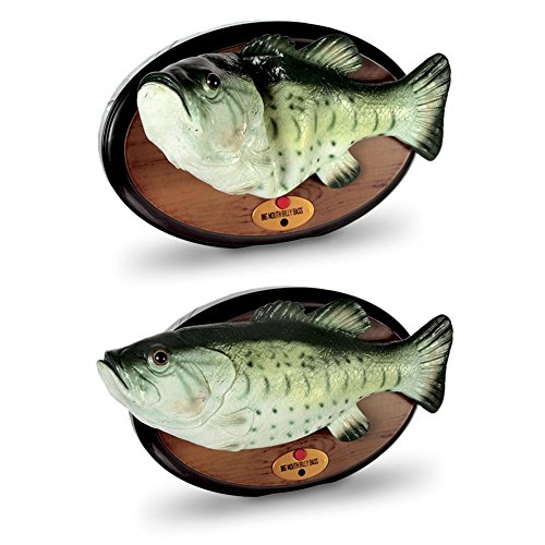Preisvergleich Produktbild 16 x HC-Handel 921896 Singender Fisch "Billy Bass" mit Bewegungsmelder 28 cm