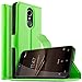 Produktbild KuGi Cubot Note Plus Hülle, Cubot Note Plus Wallet Case, Brieftasche Case Hülle PU Kunstleder Flip Case mit Standfunktion Kartenfächer und Bargeld für Cubot Note Plus Smartphone.Grün