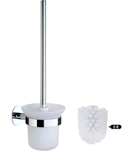 Ricambio Scopino Per Water Linea Bath - Colore Nero, Setola Ø 6,5 Cm X H 21,5 Cm, Attacco Universale M6, Made In Italy