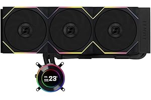 Lian Li HydroShift II LCD-C 360 TL Wireless – 360mm AiO Liquid Cooler Black – 3x 120mm PWM RGB Fans – 2.1" LCD Display – CPU Cooler for Intel LGA1851 / 1700 – AMD AM4 / AM5