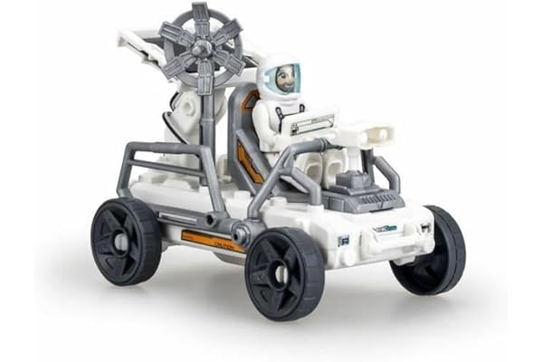 Silverlit - ASTROPOD – Le Véhicule À Énergie Solaire : Coffret Personnages et Véhicule - Construction d'une Voiture à énergie Solaire - avec Environ 20 pièces à Assembler - A partir de 6 Ans