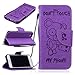 Produktbild Nancen Apple iPhone 7 / 8 (4,7 Zoll) Hülle, [Bär - Don't Touch My Phone] Serie Weich Leder Handyhülle Tasche Wallet Flip Case Book Cover Etui, Niedlich Bär Muster Design Ledertasche Lederhülle Schutzhülle mit Standfunktion Brieftasche und Kartenfächer